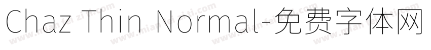 Chaz Thin Normal字体转换